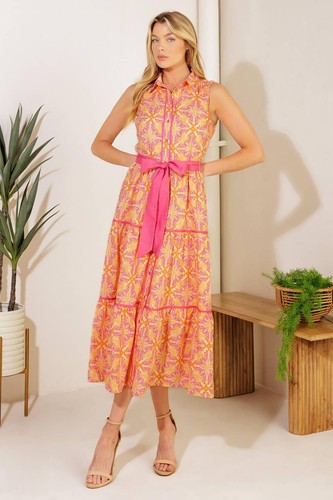 Rainforest radiance woven midi - woven,